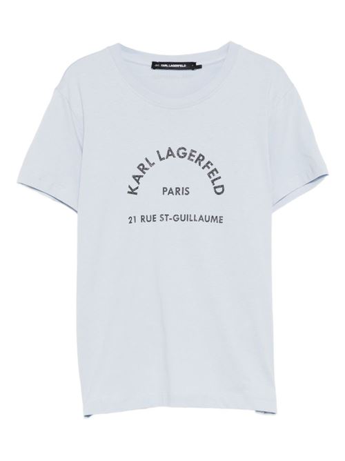 T-shirt donna manica corta con stampa Karl Lagerfeld | B1W170338924